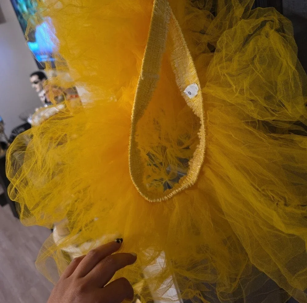 Yellow Xxl Tutu Costume Skirt